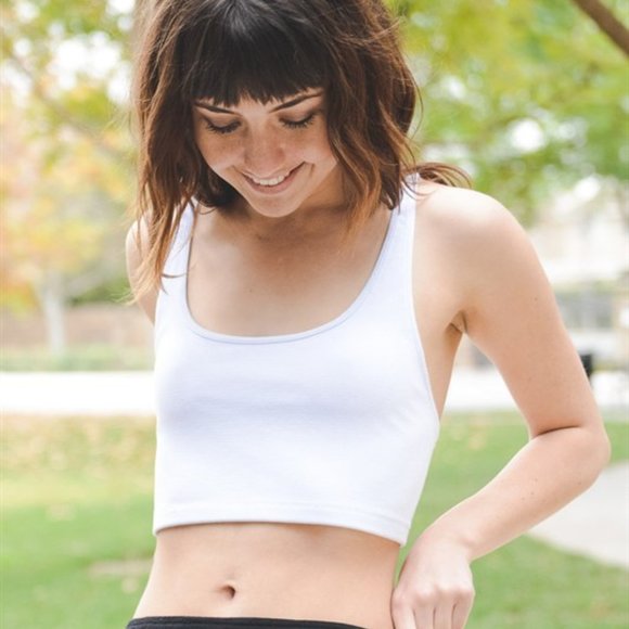 Strappy Crop Top - White NWT - Picture 2 of 4